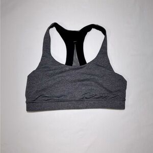 Lululemon Invigorate Bra Heathered Black Size 8